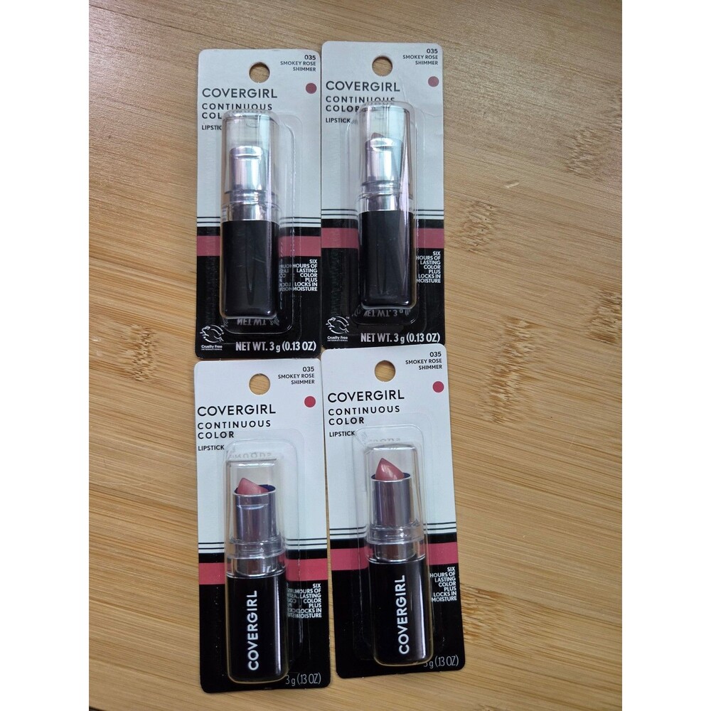 Covergirl continuous color lipstick 035 smokey rose shimmer bundle (4)